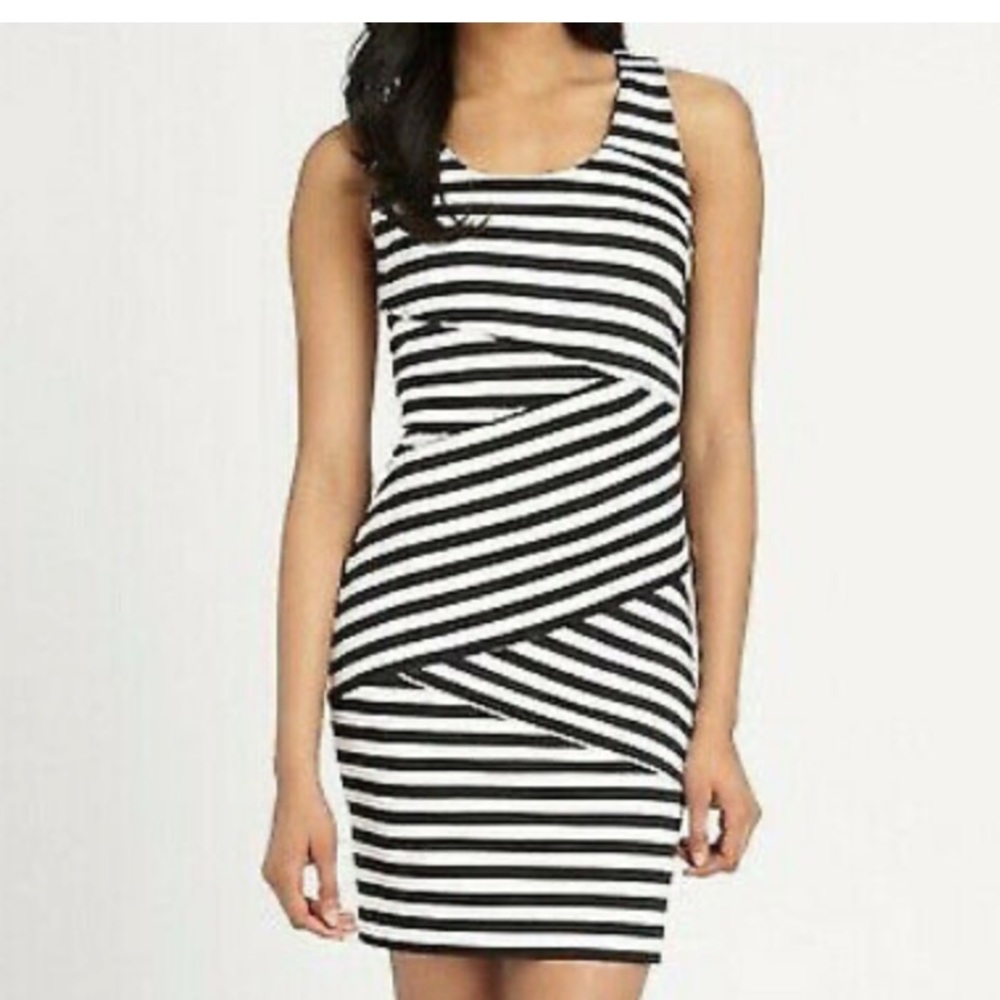 MK B/W Scuba Dress